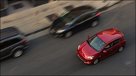 2014 Mitsubishi Mirage bird view