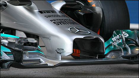 F1 Mercedes W05 nose