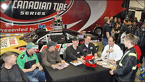 Last year, Kyle Busch signed autographs alongside NASCAR Canadian Tire drivers. 