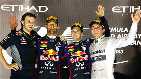 F1 Abu Dhabi podium 2013