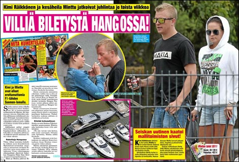 F1 Kimi Raikkonen smoking