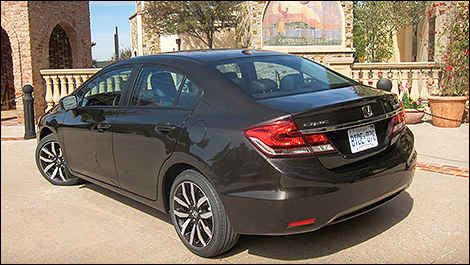 2014 Honda Civic rear 3/4 view