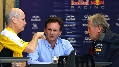 F1 Dr Helmut Marko Christian Horner Jean-Michel Jalinier