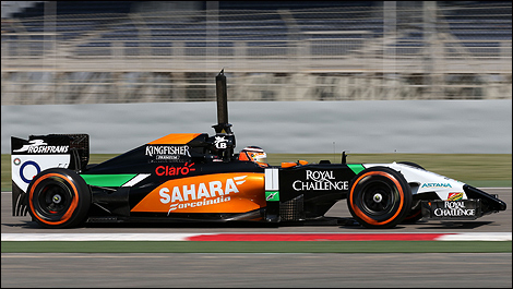 Bahrain F1 tests 2014 Nico Hulkenberg, Sahara Force India 