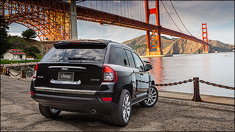 2014 Jeep Compass Limited rear 3/4 view