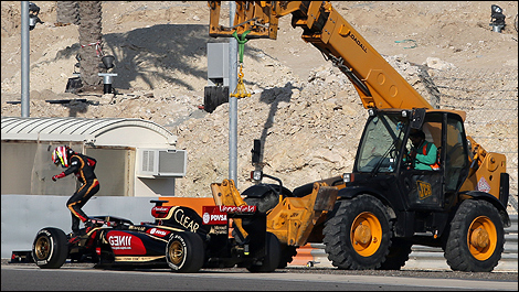 F1 2014 winter testing Bahrain Pastor Maldonado, Lotus