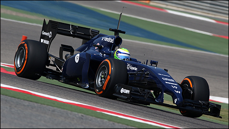F1 2014 winter testing Bahrain Felipe Massa, Williams