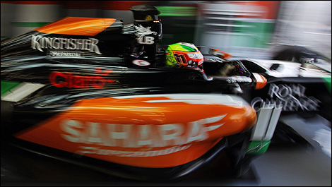 2014 F1 winter testing Bahrain Sergio Perez, Sahara Force India