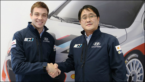 Hayden Paddon Hyundai Motorsport president Gyoo-Heon Choi