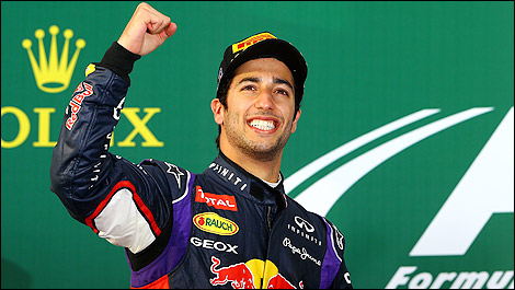 F1 Daniel Ricciardo podium australia