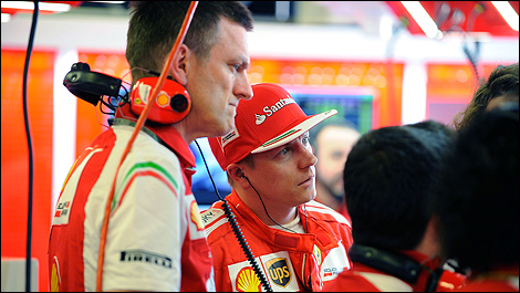James Allison and Kimi Raikkonen.
