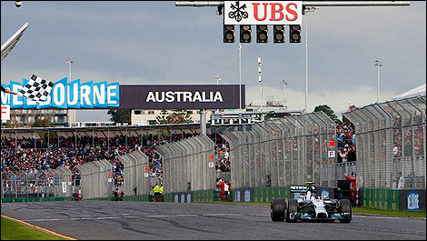 F1 Mercedes AMG W05 Nico Rosberg Australia