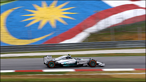 F1 Mercedes W05 Sepang Nico Rosberg