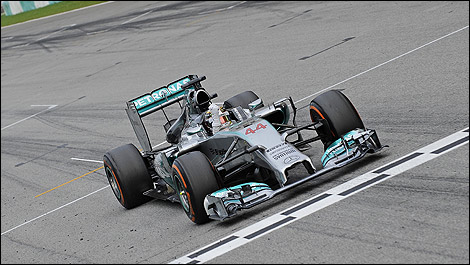 F1 Lewis Hamilton Mercedes W05 Malaysia