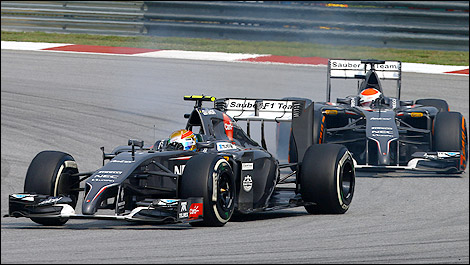 F1 Esteban Gutierrez Sauber C33 Ferrari Adrian Sutil