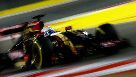 Romain Grosjean, Lotus E22, Bahrain F1