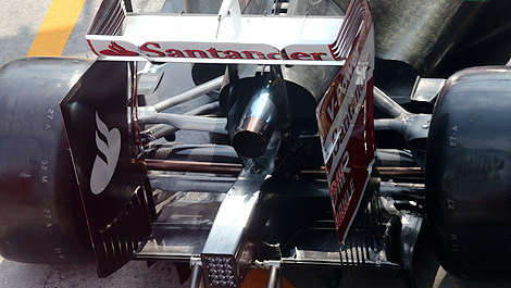 F1 Ferrari F14 T exhaust