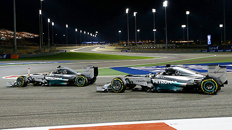 F1 Mercedes W05 Nico Rosberg Bahrain Lewis Hamilton