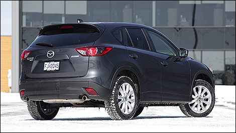2015 Mazda CX-5 GT rear 3/4 view