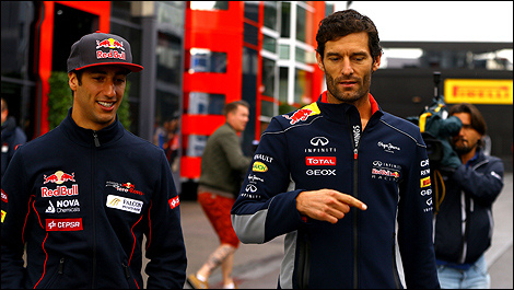 F1 Mark Webber Red Bull Daniel Ricciardo