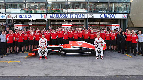 F1 Marussia racing team 2014