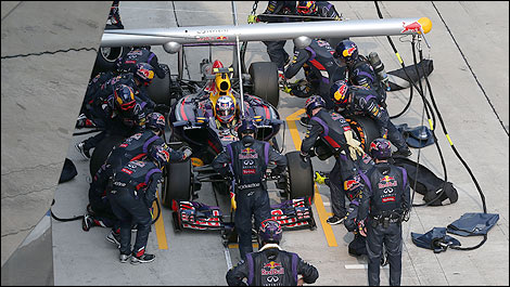 F1 Red Bull pitstop Malaysia Daniel Ricciardo