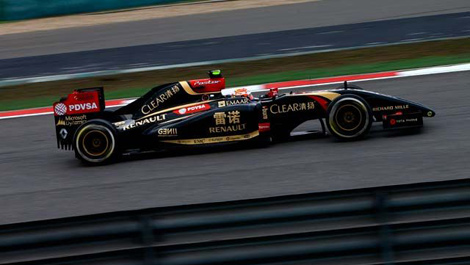 Pastor Maldonado, Lotus E22, Chinese Grand Prix F1
