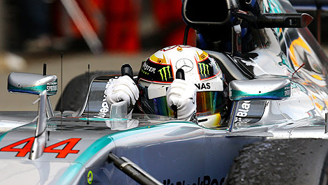 F1 Lewis Hamilton Mercedes cockpit