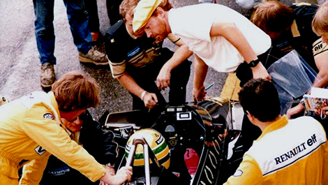 F1 Ayrton Senna Lotus Estoril Steve Hallam