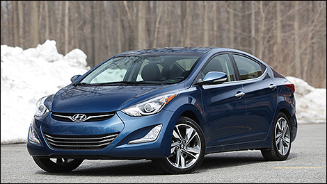 Hyundai Elantra 2014 vue 3/4 avant