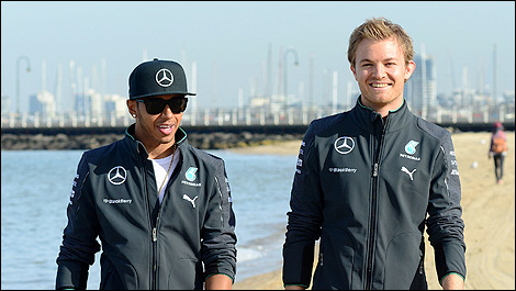 F1 Lewis Hamilton Mercedes AMG Nico Rosberg
