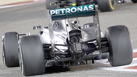 F1 Mercedes W05 exhaust