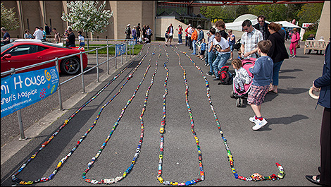 World's longest toy car lineup