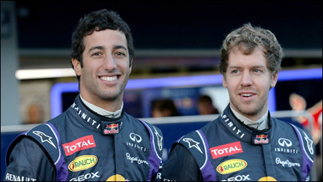 F1 Daniel Ricciardo Red Bull Racing Sebastian Vettel