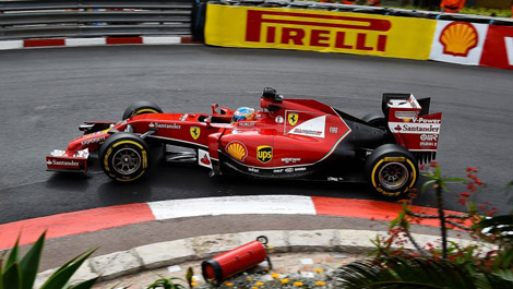 Fernando Alonso, Ferrari F14-T, Monaco