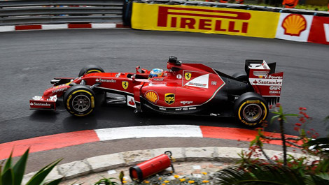 Fernando Alonso, Ferrari F14 T, F1 Monaco