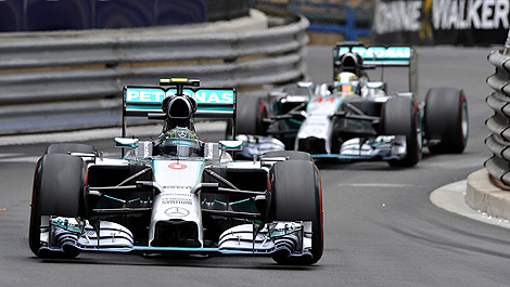 F1 Monaco Nico Rosberg Mercedes AMG Lewis Hamilton