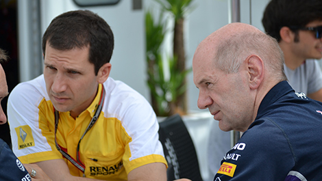 Remi Taffin Adrian Newey F1 Renault Sport