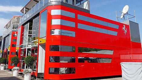 F1 Ferrari motorhome