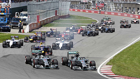 F1 start grand prix Canada 2014