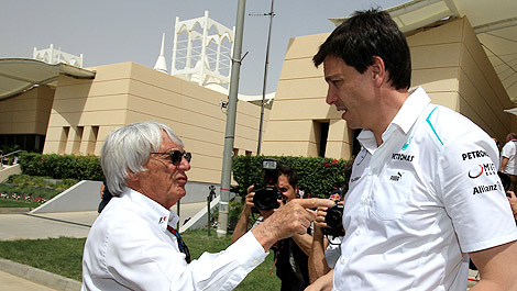 F1 Bernie Ecclestone Toto Wolff