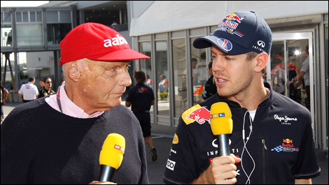 F1 Niki Lauda Sebastian Vettel