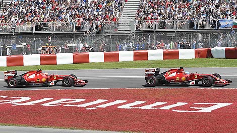 F1 Fernando Alonso Ferrari F14 T Kimi Raikkonen Montreal