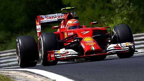 F1 Kimi Raikkonen Ferrari F14 T