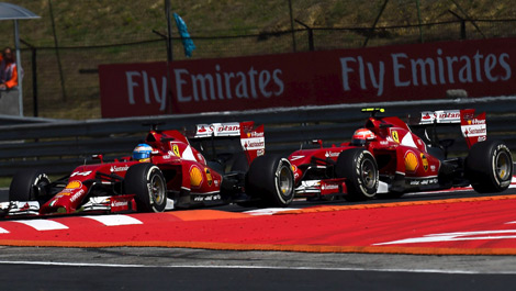 Fernando Alonso, Kimi Raikkonen, Ferrari F14 T