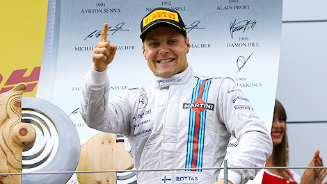 F1 Valtteri Bottas podium Williams