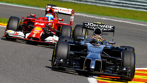 F1 Kevin Magnussen McLaren Spa-Francorchamps Fernando Alonso Ferrari