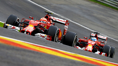 F1 Kimi Raikkonen Ferrari Fernando Alonso
