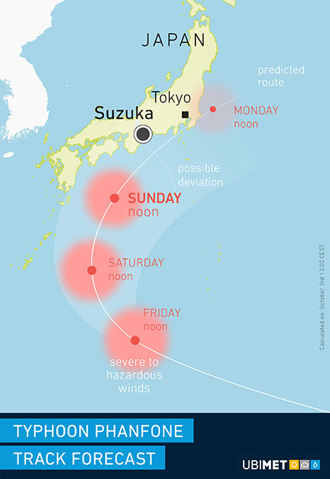 Japan Typhoon Phanfome