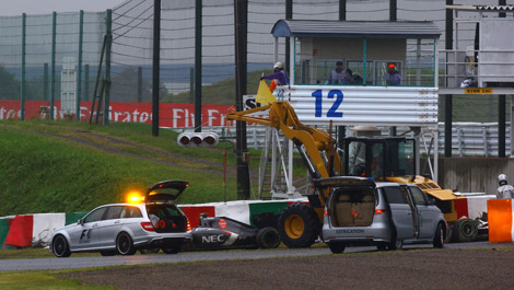 Suzuka Japanese Grand Prix Adrian Sutil Jules Bianchi